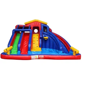 Portable Inflatable Water Slides for Kids Outdoor Playground Obstacle Features Inflatable Swimming Pool for Amusement Parks