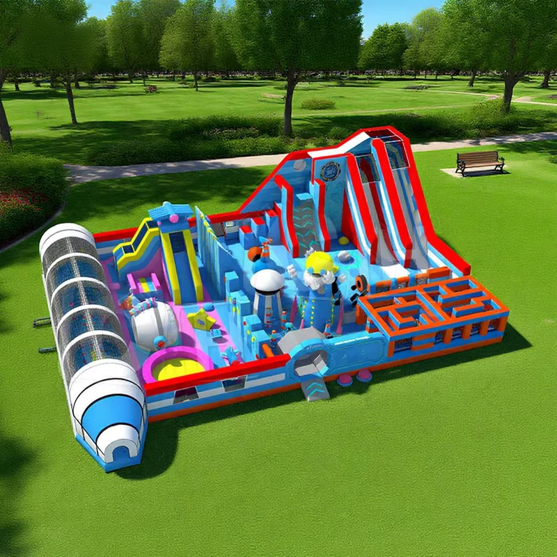Tragbare aufblasbare Outdoor-Park-Spielplatz aufblasbares Park-Bounce-Haus für Parkverleih