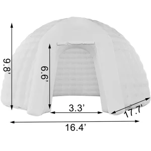 Tragbares LED aufblasbares Iglu-Zelt, aufblasbares Zelt mit Luftgebläse für Ausstellungen, Camping, Partys