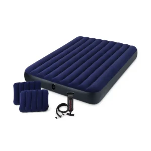 Tragbares leichtes Luftbett-Set mit Handpumpe und Kissen Aufblasbare Matratze für Camping und Zuhause