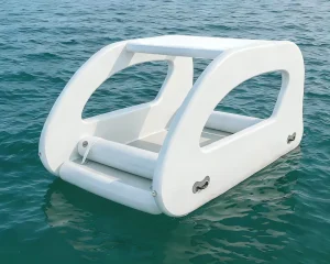 Draagbare Lichtgewicht PVC Opblaasbare Drijvende Zeiljacht Zonne-energie Elektrische Motor Set Water Speelgoed