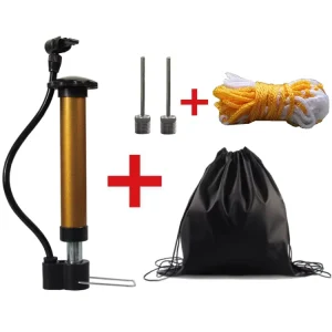 Portable Mini Inflatable Pump Bag Leather Accessories for Basketball Football Volleyball for Air Needle Storage