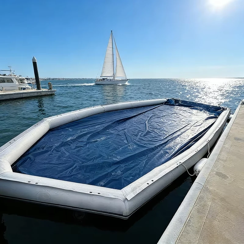 Portable Non slip Inflatable Boat Dock Custom Sturdy Inflatable Floating Dry Docks for Boat Yacht