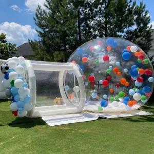 Portable Outdoor Bubble Tent Transparent Bubble Dome House Inflatable Bubble Camping Tent House With Tunnel