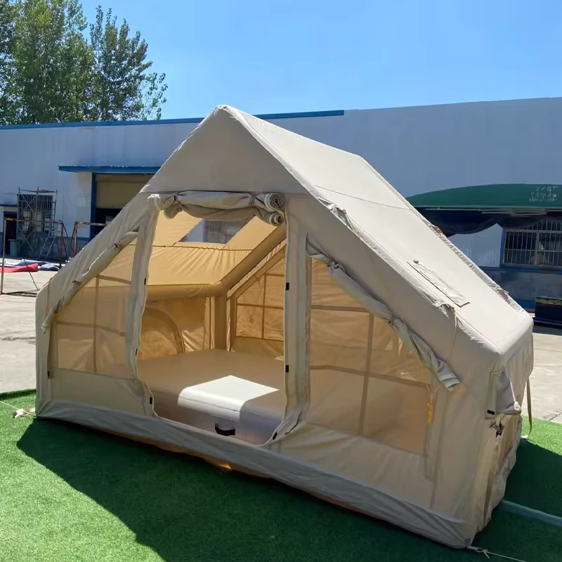 Draagbare Buiten Camping 420d Oxford Stof 6.3 4 Seizoenen Waterdichte Feest Reis Wandelen Glamping Opblaasbare Tent