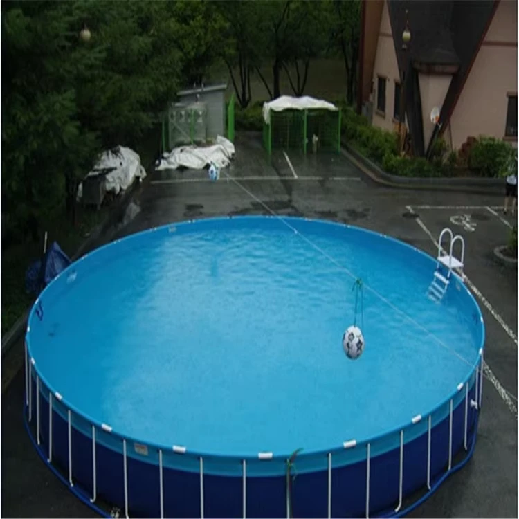Piscina Inflável Portátil para Crianças e Adultos com Estrutura Metálica em Aço PVC TPU para Exterior