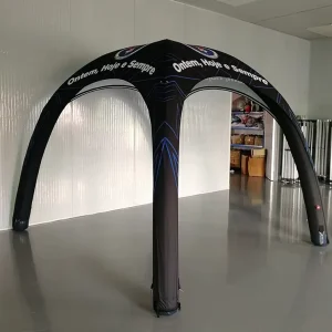 Tienda de Araña Inflable para Eventos Deportivos al Aire Libre, Impresión Completa, Carpa de Aire TPU, Tres Temporadas, 3 Habitaciones
