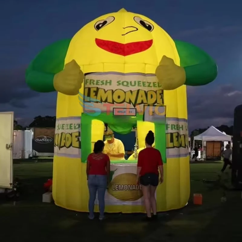 Quiosque Inflável de Limonada em Tecido Oxford Portátil para Evento ao Ar Livre