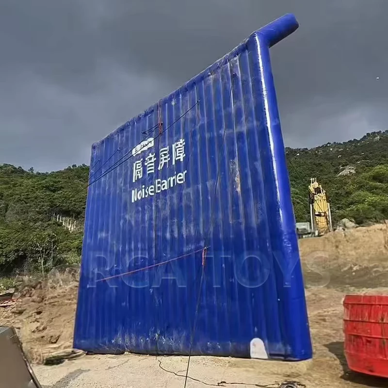 Dinding Penghalang Kebisingan Inflatable PVC Portabel Tertutup Udara untuk Iklan Acara Festival Musik untuk Hiburan Olahraga