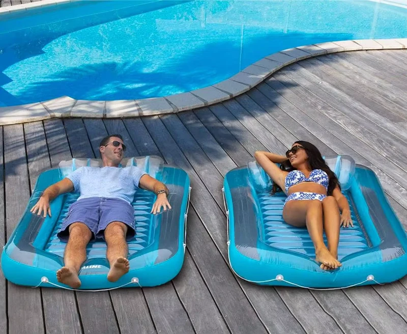 Tragbare PVC aufblasbare Poolliege zum Sonnenbaden und für Wasserspaß