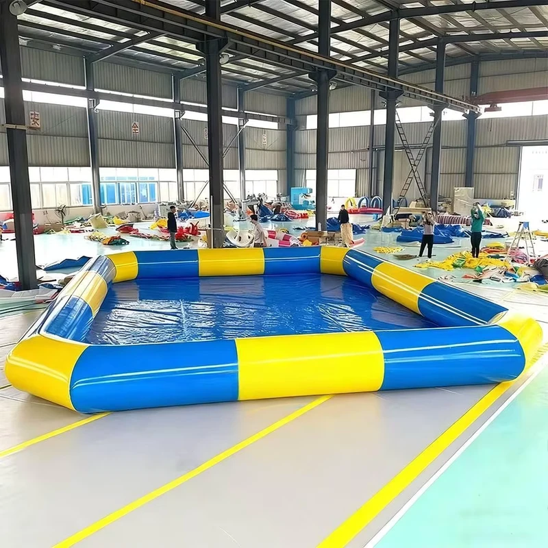 Tragbarer PVC Aufblasbarer Swimmingpool Außenbereich Großer Aufblasbarer Wasserpool für Kinder