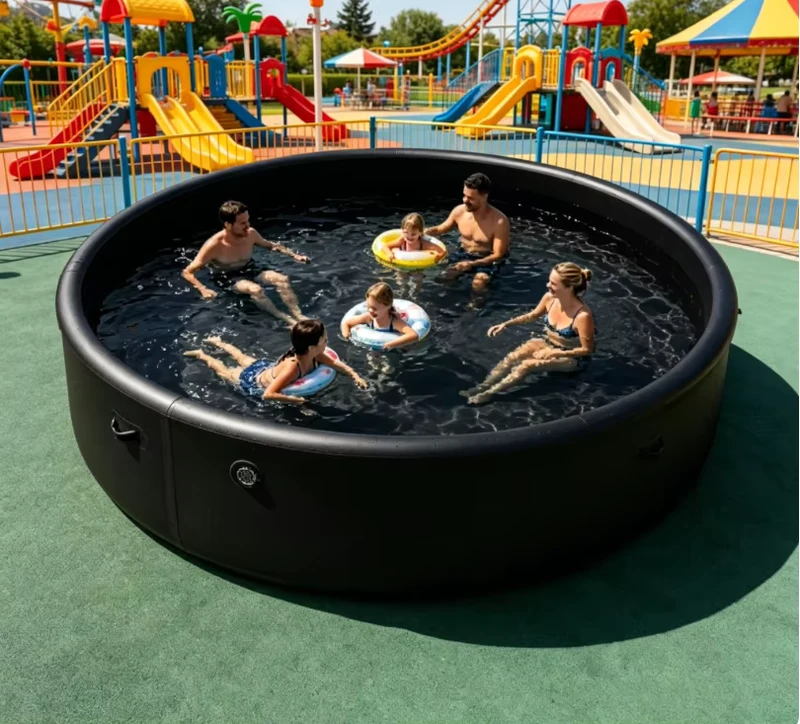 Piscine Gonflable Portable avec Structure Renforcée pour Jardin et Camping