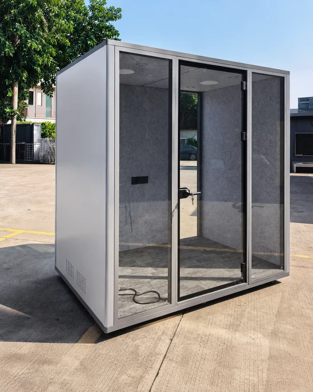 Cabine Acústica Móvel Isolada Portátil Enclosure Silenciosa para Uso em Local de Trabalho Flexível
