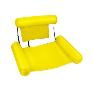 Portable Three Tube Inflatable Row Sofa Water Hammock with Cloth Cover for Water Amusement Recliner Cross Border Stock