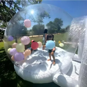 Portable Transparent Soft Play Equipment Outdoor Kid’s Inflatable Castle Bubble Tent Balloon House Bouncy Castle for Playground