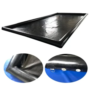 Mat Kontainer Pengumpul Air Portabel Mat Cuci Mobil Tiup