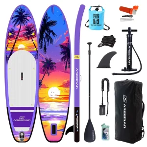 Paddle Board gonfiabile Premium All Water 10'6" ISUP Surfboard portatile per viaggi