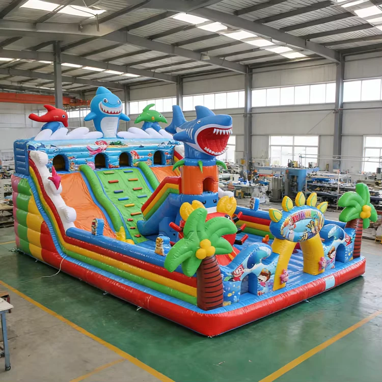 Premium Kommerzieller Aufblasbarer Park mit modularen Hindernisparcours und Wasserrutschen für Aquatic Playground Abenteuer