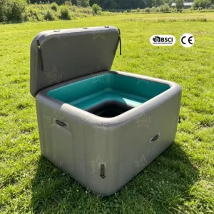 Premium Inflatable Pool Lounger Rectangle Inflatable Portable OEM & ODM Spa Pool with Cushion