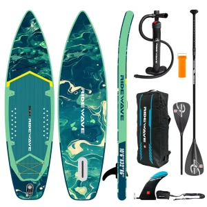 Premium Inflatable Stand up Paddle Board 12’x35″x6″ Extra Wide ISUP Surfboard With Seat Factory Price Paddleboard SUP