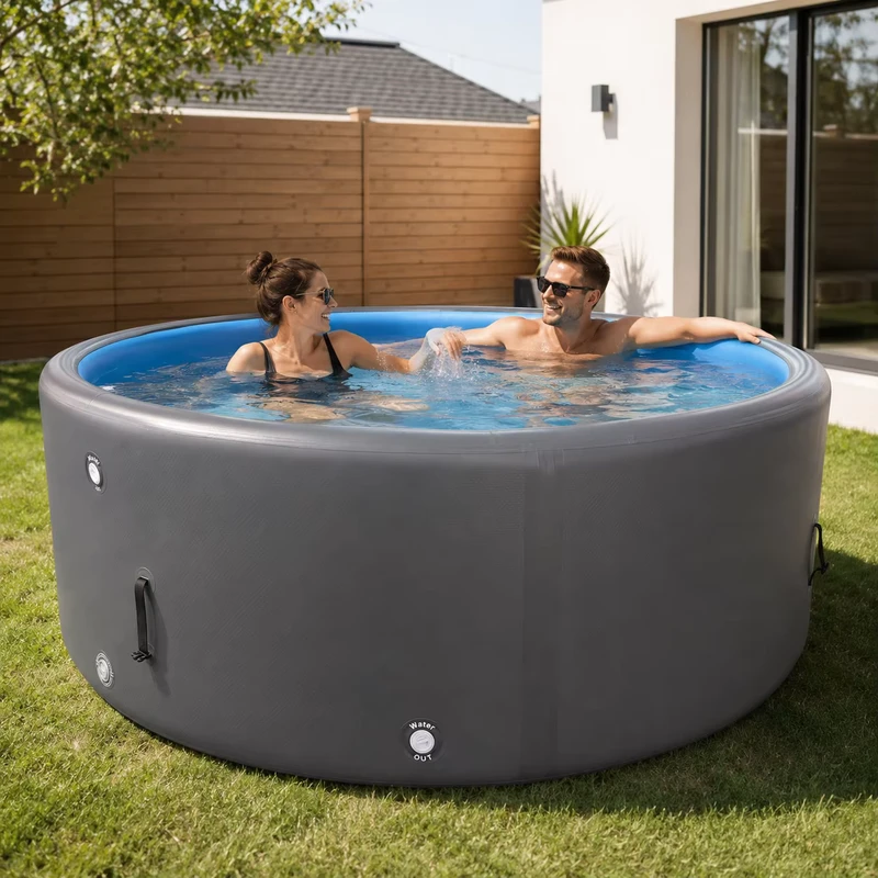 Premium Aufblasbares Schwimmbecken für Erwachsene und Kinder, Outdoor Garten Wasser Spiel und tägliche Entspannung