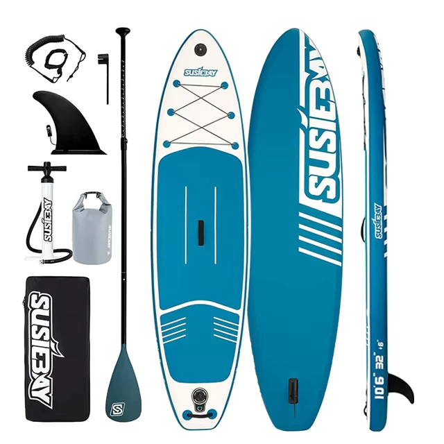 Prancha de Stand Up Paddle Inflável de 10'6" SUP Prancha de Surf Isup Paddel Board Surf