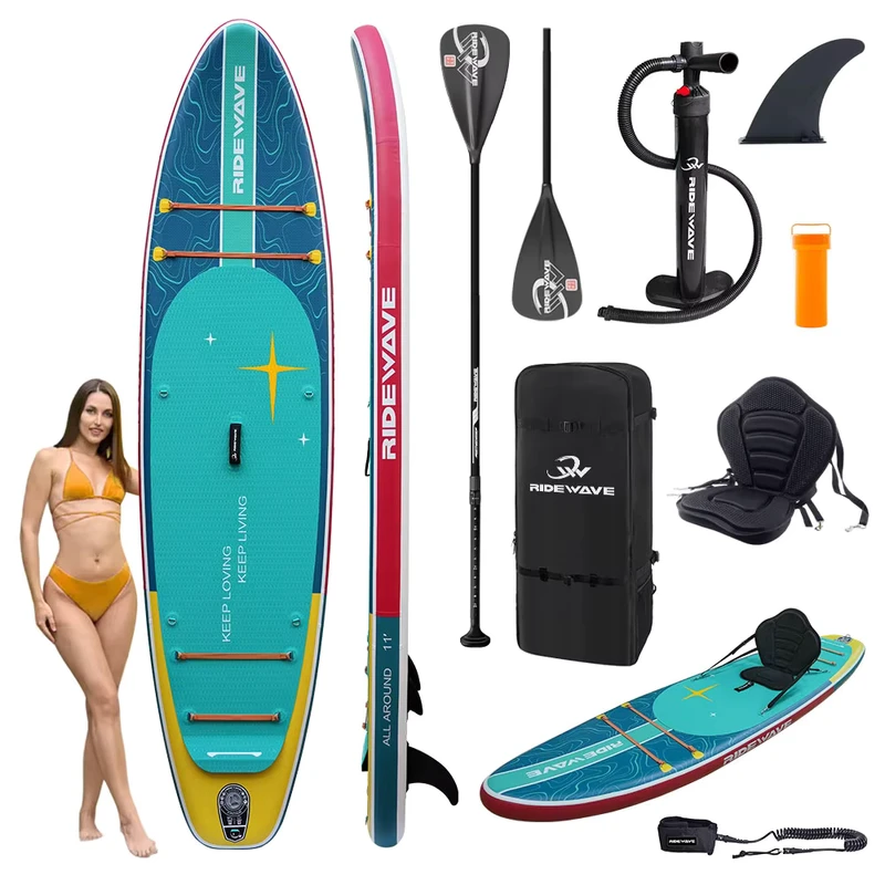 Tabla de Paddle Inflable SUP Profesional para Adultos, Ideal para Deportes Competitivos, Surf en el Mar y Yoga, Portátil en el Agua