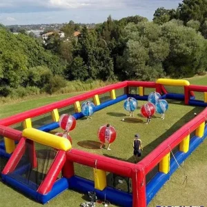 Professional Factory Sell Inflatable Soccer Court Inflatable Football Field Soccer Training Game With Bubble Balls for Player