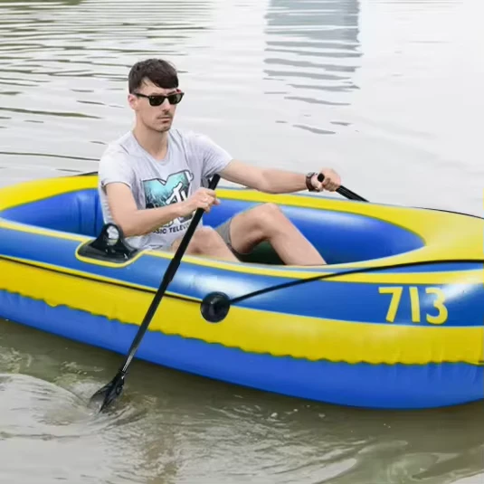 Professional Fishing Kayak PVC Inflatable Stable Hull Design for Anglers and Enthusiasts
