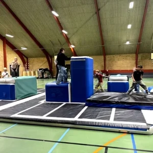 Professional Grade Inflatable Parkour Course Non Slip Air Obstacle for Gym Training Outdoor Ninja Competitions
