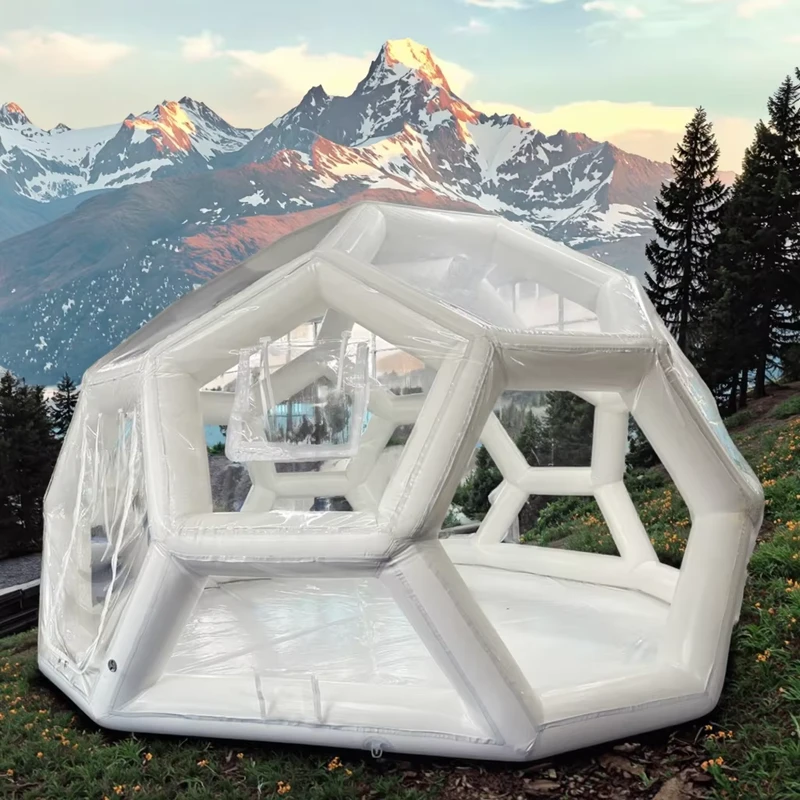 Professionelles aufblasbares Kuppelzelt Fußballform Wasserdichtes Luftgebilde für Outdoor-Events und Camping