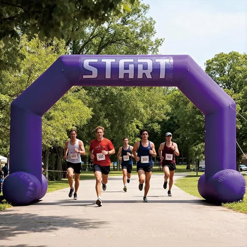 Arco Inflável Profissional para Corrida de Maratona com Logótipo Personalizado Publicidade Arco de Início e Fim para Eventos Desportivos
