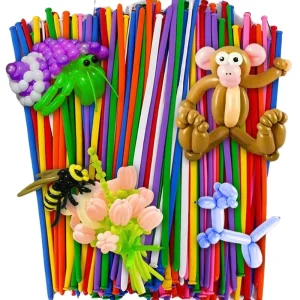 ของเล่นเด็กพองได้ DIY สำหรับงานปาร์ตี้ โปรโมชั่น ลูกโป่งยาวสีรุ้งจากยางธรรมชาติ 260 สำหรับเด็ก ผลิตในจีน