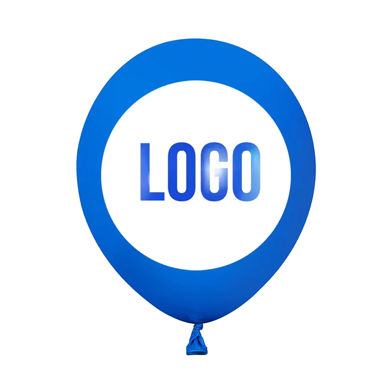 Promotional Assorted Multi Color Latex Rubber Printed Branded Helium Inflatable Screen Printing on Balloon Ballon with Logo