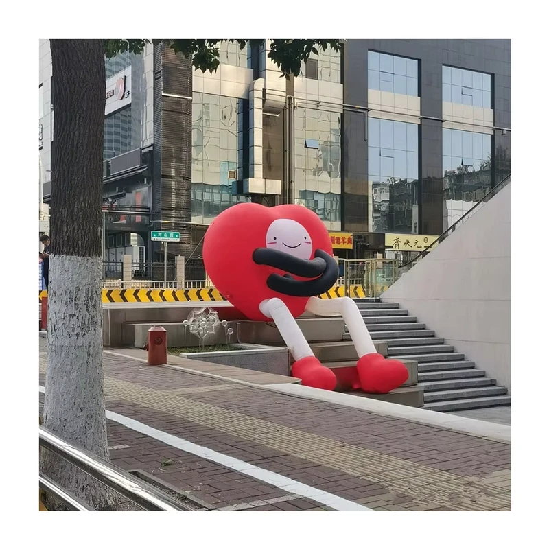 Modelo de Cartoon Irregular Inflável Gigante Promocional para Exterior