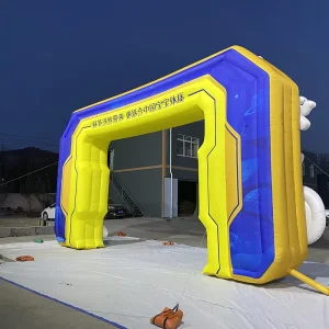 Promotional Waterproof Inflatable Angled Arch Giant Blow up Arch LED Wall Inflatable Arch