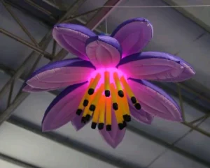 Pub Event Decoration Inflatable Customized Club Party Inflatable Flower with LED Light