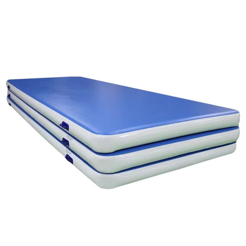 PVC Vouw Jump Tumbling Brede Water Tumbling Lucht Bouncing Drijvende Yoga Grote Gymnastiek Matten Opblaasbare Crash Mat
