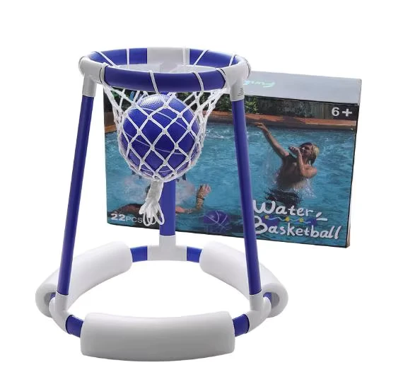 Cesto de Basquetebol Inflável em PVC para Crianças, Jogo de Tiro na Água, Suporte de Basquetebol Aquático