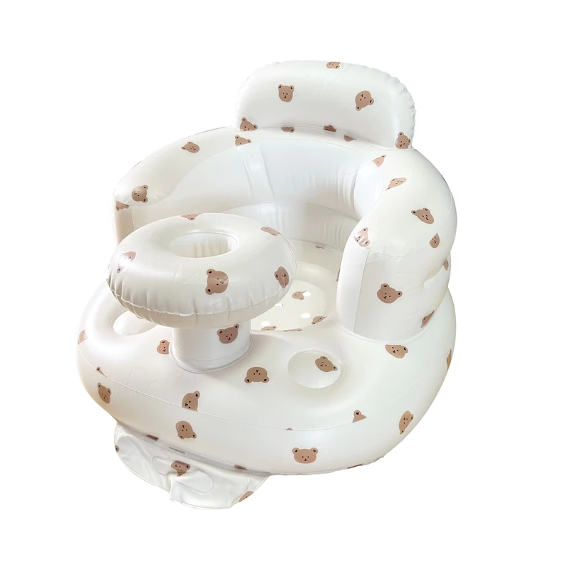 Silla Inflable de Plástico de PVC, Muebles para Sala de Estar, Sofás para Bebés y Niños, Sillas para Comer, Bañar y Aprender