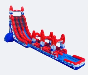 Pvc Marble Ice Cream Inflatable Slides with Slip N Slide Inflatable Water Slide with Pool for Party Rental