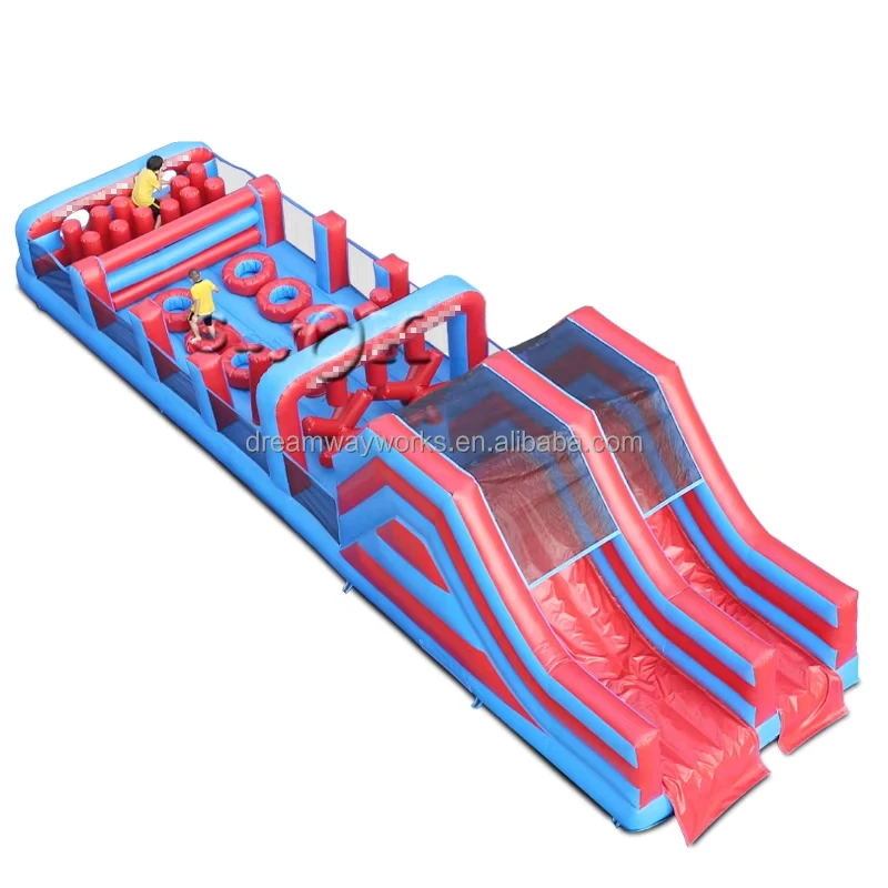 Quality Assurance Adult Inflatable Obstacle Course for Outdoor Events