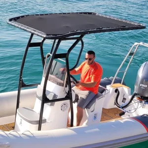 [RD510 T Top adjustable width suitable for center console boat heavy foldable 50mm pipe fishing tower]
