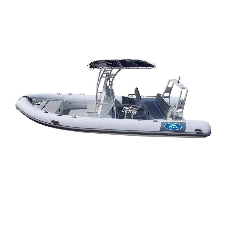 RHIB 6.5 meter Hypalon aluminum deep V hull semi-rigid inflatable luxury Hypalon rib boat 650