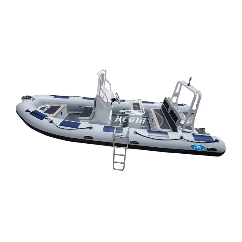 RHIB 6m Hypalon Halbstarres aufblasbares Deep V Aluminiumrumpf RIB-Boot mit Sonnendeck