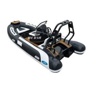 RHIB High Speed Folding Rib 360 390 Deep V Aluminum Rigid Hull Inflatable Fishing Rowing 390 Rib Boat