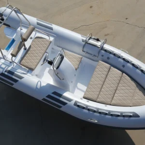RIB inflatable fishing kayak with external motor for inflatable rubber boat