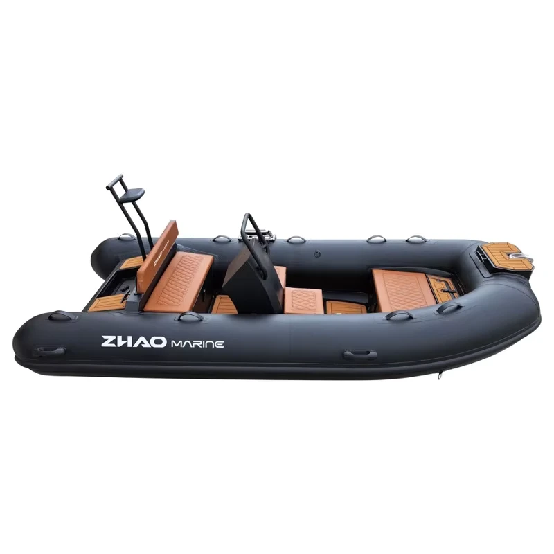 RIB 3.9m インフレータブルボート 重量級ハイパロンPVCディンギー コンソールステアリング付き 釣りおよびダイビング用