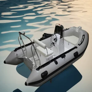 RIB 360 Inflable RIB Barco de Pesca Clásico de Fibra de Vidrio