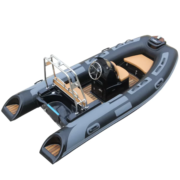 Bateau RIB gonflable en fibre de verre 360C Hypalon PVC rigide avec ailerons pour la pêche